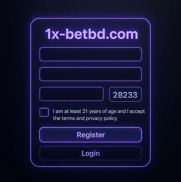 1xbet ক্যাসিনোয় সহজ নিবন্ধনের ধাপসমূহ আপনার জন্য ধাপে ধাপে বর্ণনা করা হয়েছে।